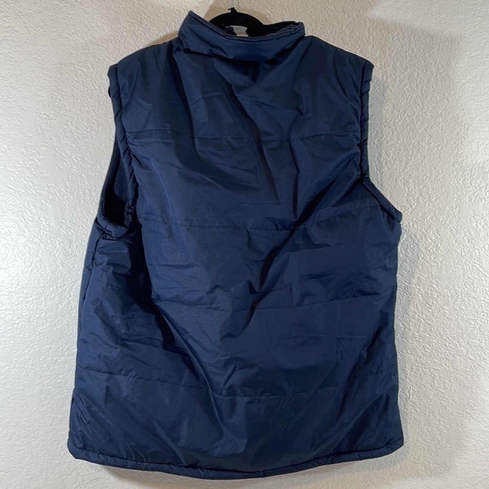 Vigo Navy Blue Front Zip Vest 100% Nylon Zip Pockets Size 2XL - Picture 5 of 8